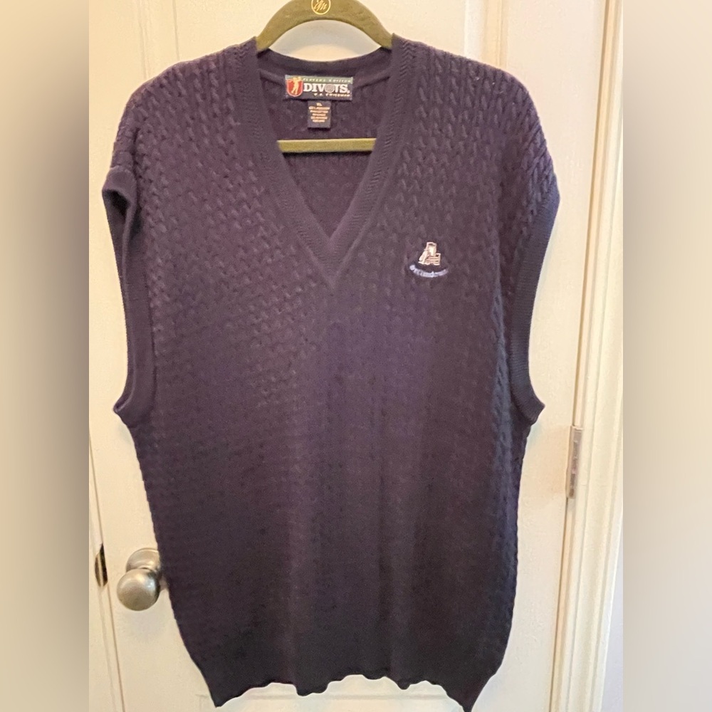 Dark Blue V-Neck Sweater Vest